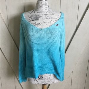 🌨❄️Hollister Ombré Open Knit Sweater❄️🌨